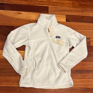 🌸 Patagonia Re-Tool Snap-T® Pullover White Small Style 25442